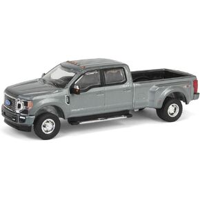 1/64 2022 F-350 Platinum Dually Metallic Gray Exclusive Greenlight 51556-B