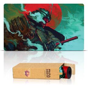 Samurai (Stitched) - MTG Playmat - Compatible with Magic The Gathering Playmat - Play MTG, YuGiOh, TCG - Original Play Mat Art Designs & Accessories