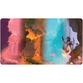 Ultra PRO - Magic The Gathering Bloomburrow Playmat Featuring Season Lands: Mountain (Four Seasons), Gaming Accessory, Compact Playmat, Portable Design, Perfect for Tabletop Gaming