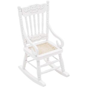 Odoria 1/12 Miniature Rocking Chair Dollhouse Furniture Accessories, Brown