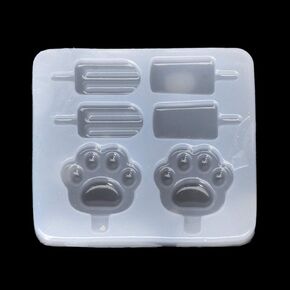 UV Resin Jewelry Silicone Mold Popsicle Ice Cream Cat Claws Mold Jewelry Making