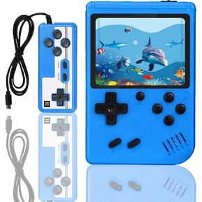Retro Handheld Game Console, Video Game Console with 500 Classic Games, Support for Connecting TV and 2 Players, Birthday Gifts(Red)