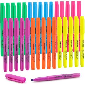 TWOHANDS Highlighters Bulk 30-count，Assorted Colors,Chisel Tip Marker Pens,21328