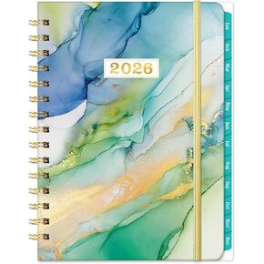 2026 Planner - Plannner 2026, JAN 2026 - DEC 2026, 2026 Planner Weekly and Monthly, Calendar Planner, 6.3" x 8.4", Tabs, Hardcover, Back Pocket
