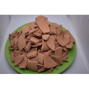 Edible Baked Red Clay, Clay Chips,(7oz) Natural Edible Clay Chunks, Roasted Red Clay Chips (200gm)