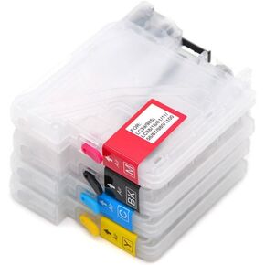 4Color Ink Refill Cartridge Compatible with DCP-J125 DCP-J140W DCP-J315W DCP-J515W MFC-J220 MFC-J265W MFC-J410 MFC-J415W