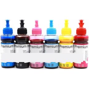 6 Color 1 Set Incipable Submation Ink لـ L805 L801 L1800 R330 R230 R270 R290 T50 L850 L810 1390 PRINTER INK