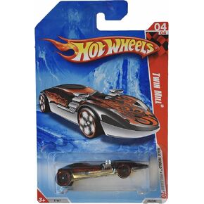 Hot Wheels Twin Mill, [Black White red Flames] 212/240 '10 Race World Volcano 4/4