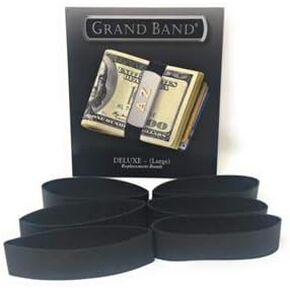 GRAND BAND Replacement Bands Large Size 12 Pack, Minimalist Wallet