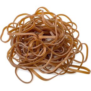 Quacc 50 PCS Large Rubber Bands Big Heavy Duty Elastic Bands, Natural Rubber Strong Thick Elastic Band for Home Office Supplies, Garbage Cans (6.3 x 0.15 inch)