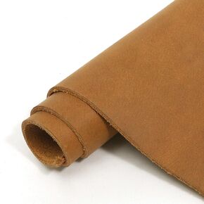 12''X24'' Genuine Leather Sheets for Crafts Full Grain Leather Tooling 2mm Thick Cowhide Pieces Square Coffee