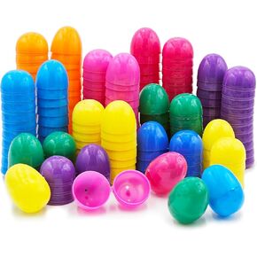 The Dreidel Company Fillable Easter Eggs 2.3" Inch Hinged Colorful Bright Plastic Easter Eggs, Perfect for Easter Egg Hunt, Suprise Egg, Easter Hunt, 2.3" Assorted Colors (150-Pack)