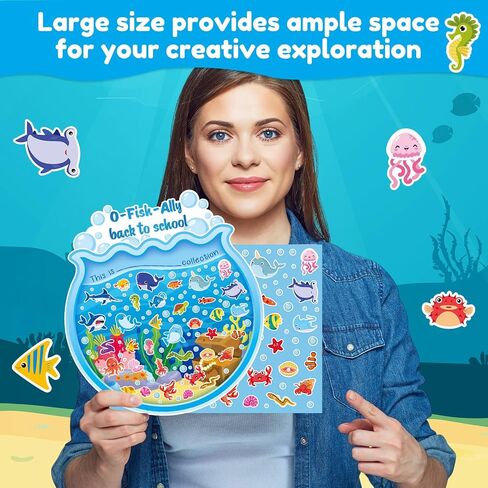 Funrous 24 Sets Summer Bucket DIY Craft Kits 10.2x11.8 Inch Make Your Own Summer Activity Art Large Beach Birthday Stickers Crafts for Beach Theme Birthday Gift Home Classroom Activities Decor(Bucket) in Saudi Arabia
