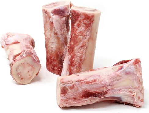Raw Paws Marrow Bones for Dogs Small - 2-Inch (24-Count) - Frozen Dog Bones Made in USA - Raw Frozen for Dogs - Raw Meaty Dog Bone for Small Breed, Whole Marrow Bone in Kuwait