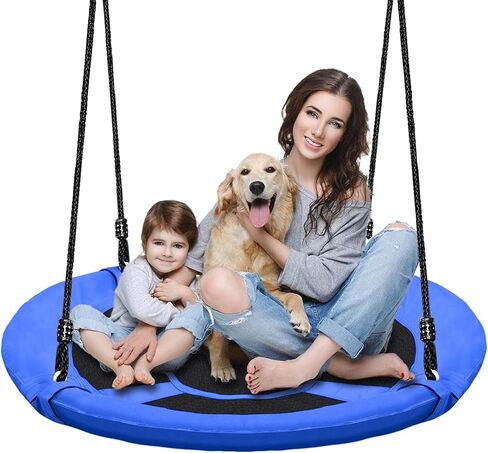40 Inch Green Saucer Tree Swing Set for Kids Adults 500lb Weight Capacity Waterproof Flying Swing Seat Outdoor Playground, Backyard in Saudi Arabia