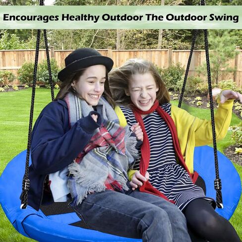 40 Inch Green Saucer Tree Swing Set for Kids Adults 500lb Weight Capacity Waterproof Flying Swing Seat Outdoor Playground, Backyard in Saudi Arabia