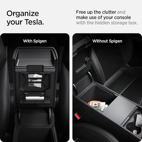 صندوق تخزين مخفي لوحدة التحكم المركزية من Spigen مصمم لتحديث Tesla Model 3 2024 in Saudi Arabia