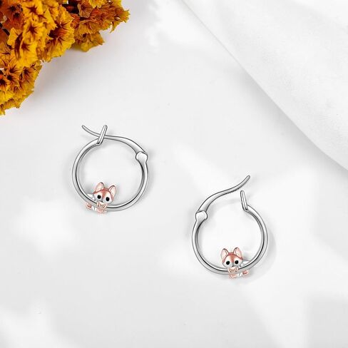 Pig Hoop Earrings S925 Sterling Silver Cute Pig Earrings Jewelry For Women Girls Gifts For Pig Lovers in Saudi Arabia