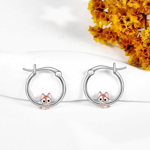 Pig Hoop Earrings S925 Sterling Silver Cute Pig Earrings Jewelry For Women Girls Gifts For Pig Lovers in Saudi Arabia