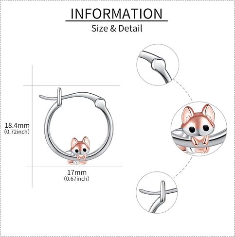 Pig Hoop Earrings S925 Sterling Silver Cute Pig Earrings Jewelry For Women Girls Gifts For Pig Lovers in Saudi Arabia