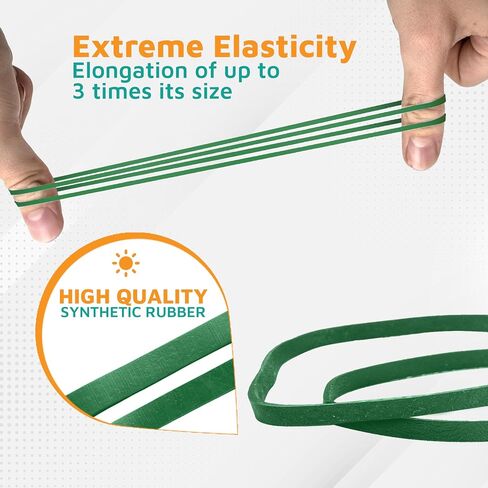 PlasticMill Lavender Rubber Bands Size 33 (3 1/2" x 1/8") - #33 Colored Rubber Bands Office Supplies - Strong, Elastic Bands for Crafts, Balloon Garland, Cash, File Folders (1,000-Pack) in Saudi Arabia