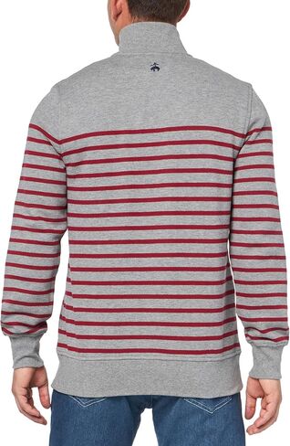 Brooks Brothers Men's Long Sleeve Mariner Stripe Half-Zip in Saudi Arabia
