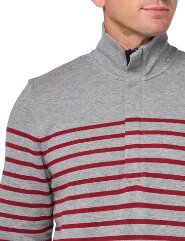 Brooks Brothers Men's Long Sleeve Mariner Stripe Half-Zip in Saudi Arabia