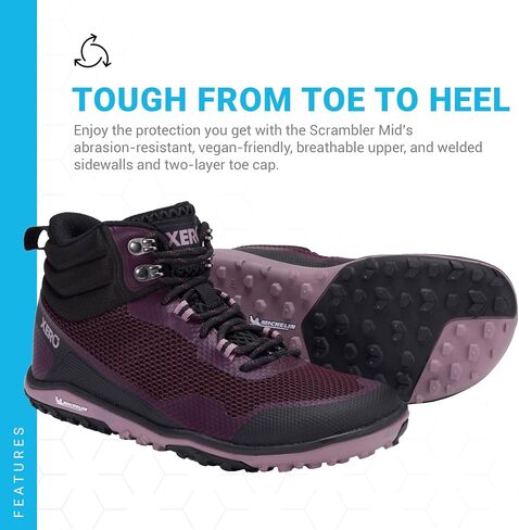 Xero Shoes Scrambler Mid II WP Asphalt/Sea Moss Women's Size 10.5 in Saudi Arabia