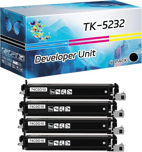 TK-5232 TK5232 Developer Unit Compatible for Lexmark CX725de CX725dhe CX725dthe XC4140 XC4150 Printers, High Yield 20000 Pages, with Chip High-Definition Printing (1 Pack Magenta) in Kuwait