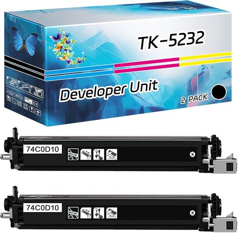 TK-5232 TK5232 Developer Unit Compatible for Lexmark CX725de CX725dhe CX725dthe XC4140 XC4150 Printers, High Yield 20000 Pages, with Chip High-Definition Printing (1 Pack Magenta) in Kuwait
