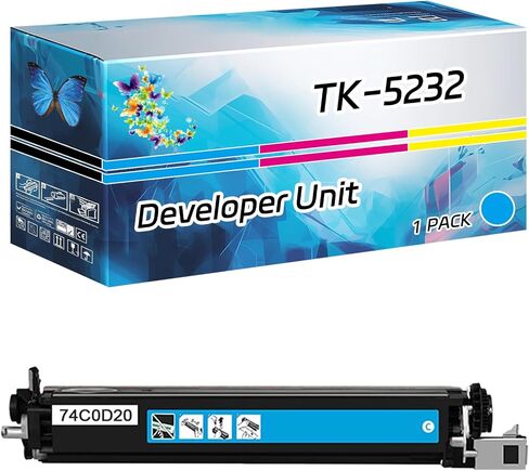 TK-5232 TK5232 Developer Unit Compatible for Lexmark CX725de CX725dhe CX725dthe XC4140 XC4150 Printers, High Yield 20000 Pages, with Chip High-Definition Printing (1 Pack Magenta) in Kuwait