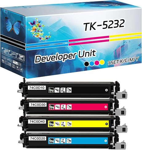 TK-5232 TK5232 Developer Unit Compatible for Lexmark CX725de CX725dhe CX725dthe XC4140 XC4150 Printers, High Yield 20000 Pages, with Chip High-Definition Printing (1 Pack Magenta) in Kuwait