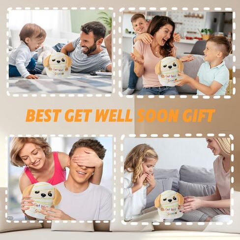 Get Well Soon Dog Plush – Adorable Labrador Stuffed Animal with Bandage Theme, Perfect Get Well Gift for Loved Ones 9 Inch in Kuwait