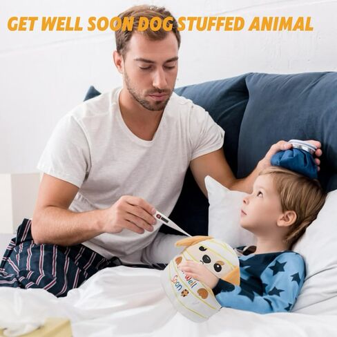 Get Well Soon Dog Plush – Adorable Labrador Stuffed Animal with Bandage Theme, Perfect Get Well Gift for Loved Ones 9 Inch in Kuwait