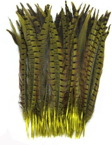 CENFRY Nature Pheasant Tails Feathers Costume Craft Decoration 12-14inch Pack of 10 (Natural) in Kuwait
