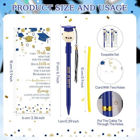 30 Sets Graduation Cap Ballpoint Pen Class of 2024 Pen Graduation Favors Pens with Tassel and Bookmark Graduation Gift Bulk for Students Grad Party Favor Senior High School Supplies(Purple) in Saudi Arabia