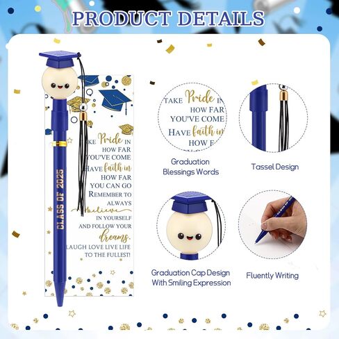 30 Sets Graduation Cap Ballpoint Pen Class of 2024 Pen Graduation Favors Pens with Tassel and Bookmark Graduation Gift Bulk for Students Grad Party Favor Senior High School Supplies(Purple) in Saudi Arabia
