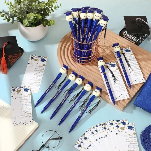 30 Sets Graduation Cap Ballpoint Pen Class of 2024 Pen Graduation Favors Pens with Tassel and Bookmark Graduation Gift Bulk for Students Grad Party Favor Senior High School Supplies(Purple) in Saudi Arabia