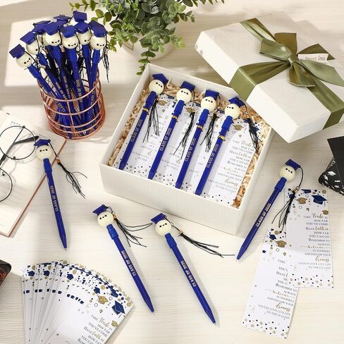 30 Sets Graduation Cap Ballpoint Pen Class of 2024 Pen Graduation Favors Pens with Tassel and Bookmark Graduation Gift Bulk for Students Grad Party Favor Senior High School Supplies(Purple) in Saudi Arabia