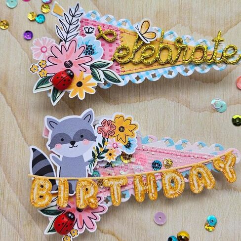 KSCRAFT 2025 May Birthday Metal Cutting Dies Stencils for DIY Scrapbooking Decorative Embossing DIY Paper Card (Birthday Garland) in Saudi Arabia
