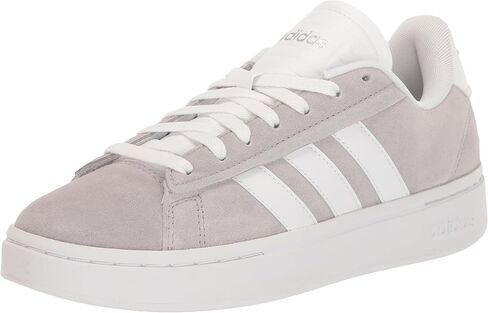 adidas Women's Grand Court Alpha Sneaker, Grey/White/Silver Metallic, 11 in Saudi Arabia