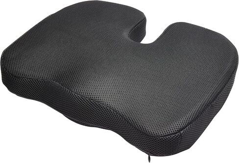 VEVOR Seat Cushion, Cooling Gel + Memory Foam Seat Cushion, Pressure-Relief Wheelchair Seat Pad with U-Shaped Cutout & Removable Cover, Lightweight and Portable for Travel, Car, Office, Airplane in Kuwait