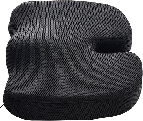 VEVOR Seat Cushion, Cooling Gel + Memory Foam Seat Cushion, Pressure-Relief Wheelchair Seat Pad with U-Shaped Cutout & Removable Cover, Lightweight and Portable for Travel, Car, Office, Airplane in Kuwait