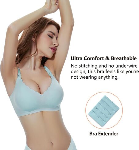 Nursing Bras for Breastfeeding Seamless Comfort Maternity Bra Natural Shape Pregnancy Sleep Bra for Women in Saudi Arabia