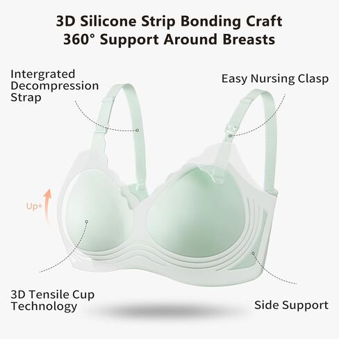 Nursing Bras for Breastfeeding Seamless Comfort Maternity Bra Natural Shape Pregnancy Sleep Bra for Women in Saudi Arabia