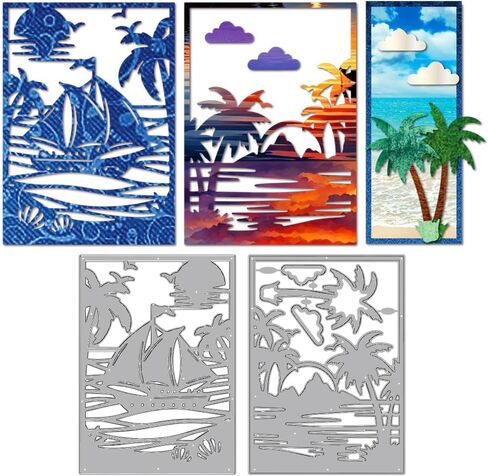 Mayjoydiy 6 Styles Car Die Cuts لتصنيع البطاقات سيارات سيارات سيارات السيدان التي تقطع القطع المعدنية يموت السيارات الرياضية سيارات رجعية الورق الورق Crack Cuts Stencil in Kuwait