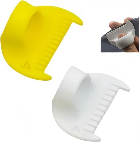 2PC Sewing Guide,Sewing Template for Stitching,Beginner Quilting Assistant Tool,Suitable for Leather, Fabric, and Craft Sewing (Yellow+White) in Saudi Arabia
