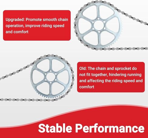 GREHUA 75 Tooth #35 Chain Rear Drive Sprocket Cog with Master Link for CT100U CC100X Baja Hensim Doodle Bug DB30 Motovox MBX10 MBX11 MM-B80 Classic 1000w Electric Mini Bike Go Kart Parts in Saudi Arabia