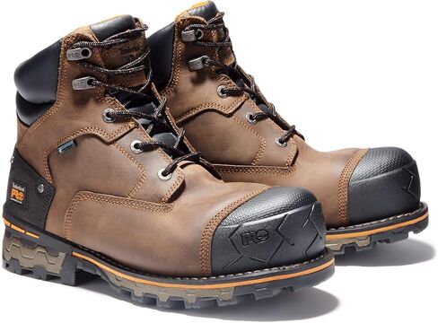 Timberland PRO Men's Boondock 6 Inch Composite Safety Toe Waterproof Industrial Work Boot, Brown-2024 New, 11.5 in Saudi Arabia