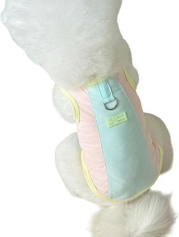 Reflective Dog Vest with Leash Ring - Adjustable Breathable Mesh Safety Shirt for Small/Medium Dogs Outdoor Walking Pink Small in Saudi Arabia
